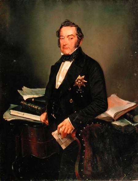Portrait of Senator Ivan Tolstoy (1792-1854) à Mihaly von Zichy