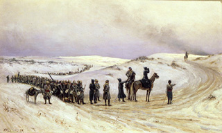 In Bulgarien. Szene aus dem russisch-türkischen Krieg 1877-1878 à Mikhail Malyshev