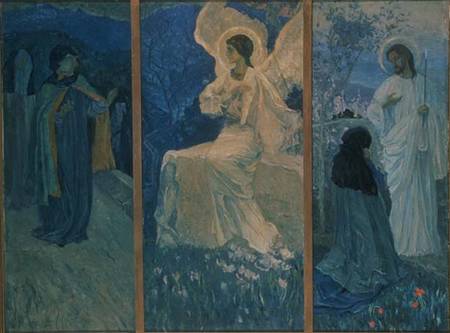 The Resurrection Triptych à Mikhail Vasilievich Nesterov
