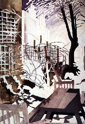 Stark Winter Back-Garden, 1992 (w/c on paper) 