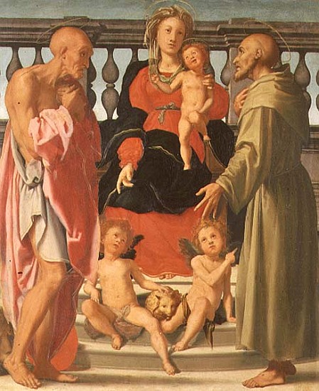 Madonna and Child with SS. Jerome and Francis à Mirabello Cavalori
