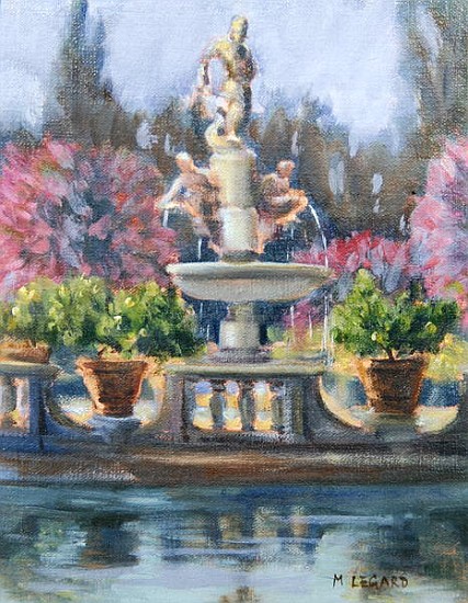 Fountain, Boboli Gardens, Florence (oil on canvas)  à Miranda  Legard