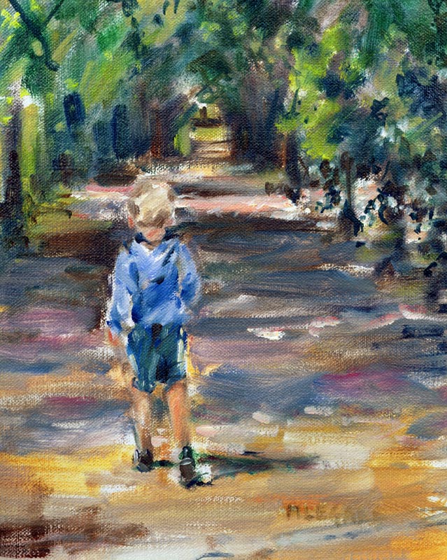 Going for a Walk (oil on canvas)  à Miranda  Legard