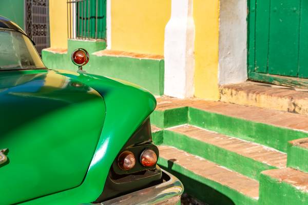 Green Oldtimer in Trinidad, Cuba, Kuba à Miro May