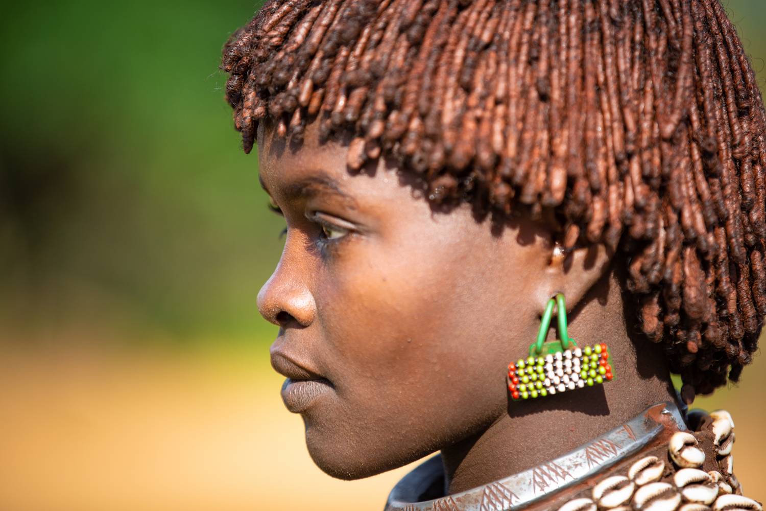 Portrait Äthiopien Afrika Omo Valley Hamer Stamm à Miro May