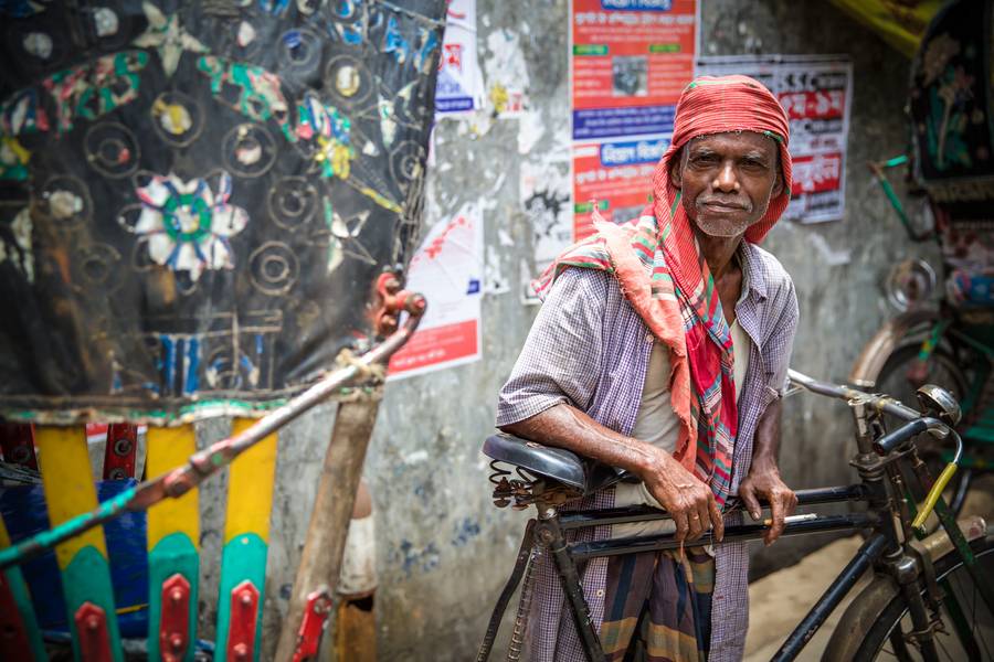 Conducteur de rickshaw à Miro May