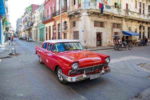 Street in Havana, Oldtimer, Cuba, Kuba à Miro May