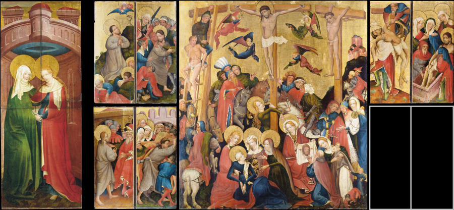 Crucifixion Altarpiece, so-called St. Peter’s Church Altarpiece à Maître du Rhin moyen vers 1420
