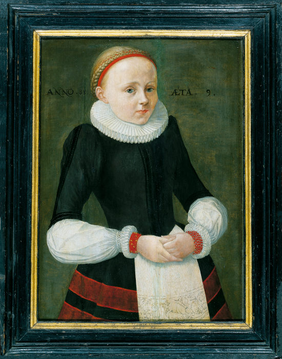 Portrait of Maria Jacobina Völker à Maître du Rhin moyen de 1588