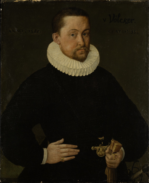 Portrait of Johann Philipp Völker à Maître du Rhin moyen de 1588