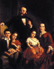 portrait d'une famille distinguée à Mór Than