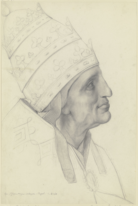 Papst Gregor der Große aus Raffaels Disputa à Moritz Daniel Oppenheim