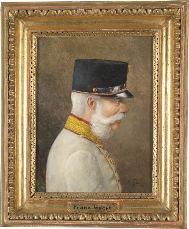 Portrait of Franz Joseph I of Austria à Moritz Ledeli