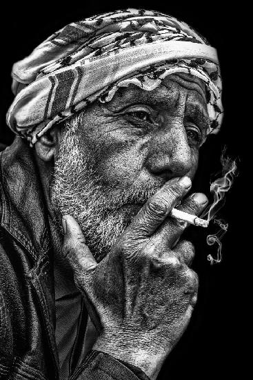 Smoking fisherman