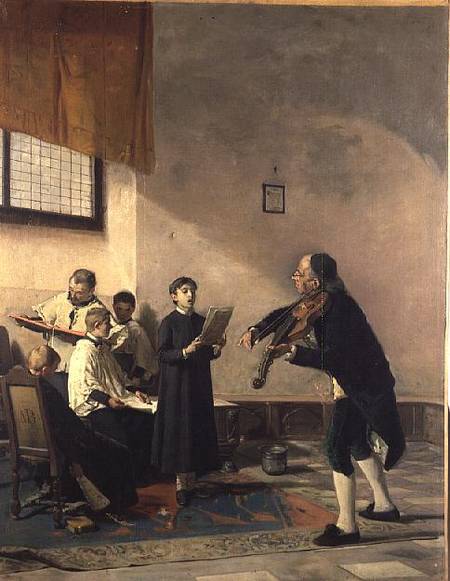 The Singing Lesson à Mose Bianchi