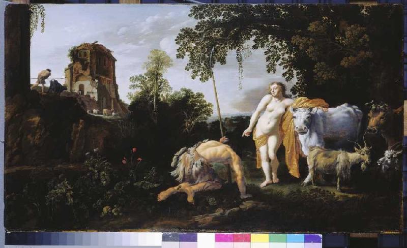 Juno, Argus und Io à Moyses or Moses Matheusz. van Uyttenbroeck