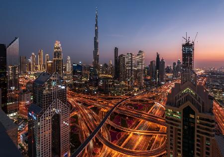 Burj Khalifa &amp; Sheikh Zayed Road Interchange