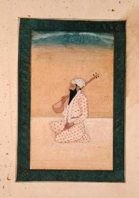 A bearded Tambura Player, from the Large Clive Album