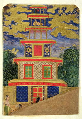 64.351 Rama asks Lakshmana to abandon Sita in a forest, from the 'Ramayana', 1600 à École moghole, (17ème siècle)