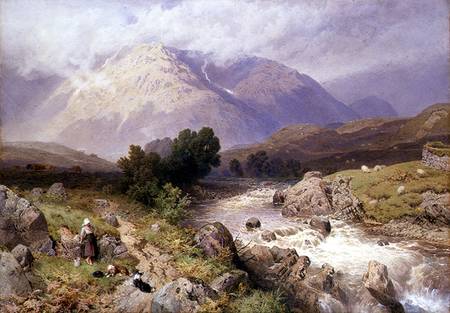 Highland Scene near Dalmally, Argyll à Myles Birket Foster