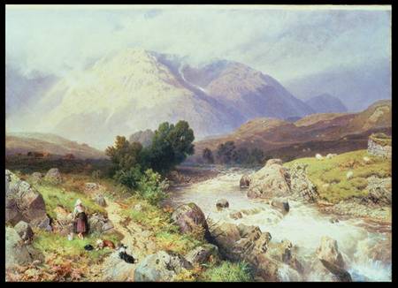 The Highlands, near Argyle à Myles Birket Foster