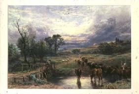 Landscape with Cattle and Bridge