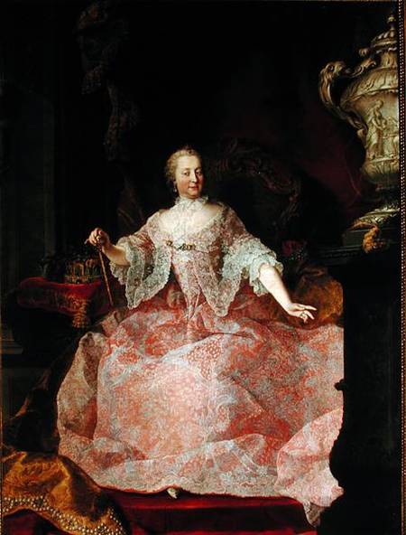 Empress Maria-Theresa (1717-80) à École de Mytens