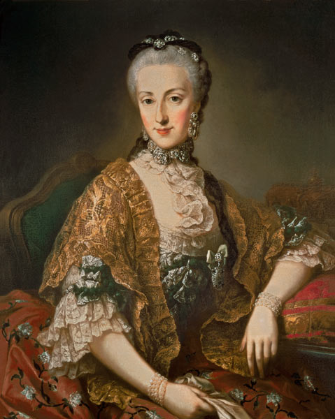 Archduchess Maria Anna Habsburg-Lothringen, called Marianne (1738-89) second child of Empress Maria à École de Mytens