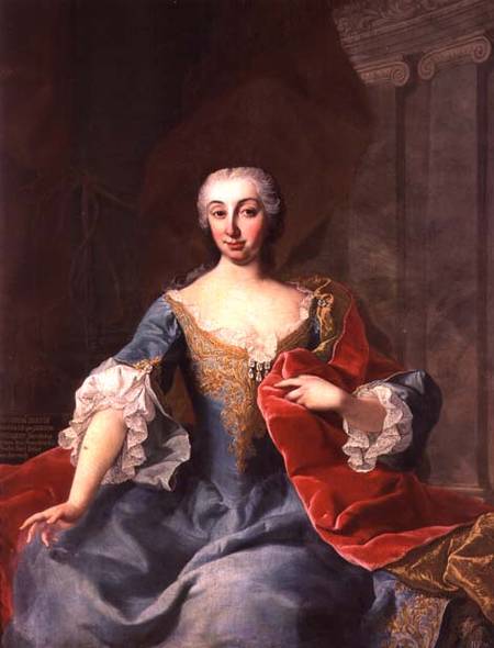Katherina, Countess Harrach nee Countess Bouqnoy, wife of Count Karl Anton von Harrach à École de Mytens