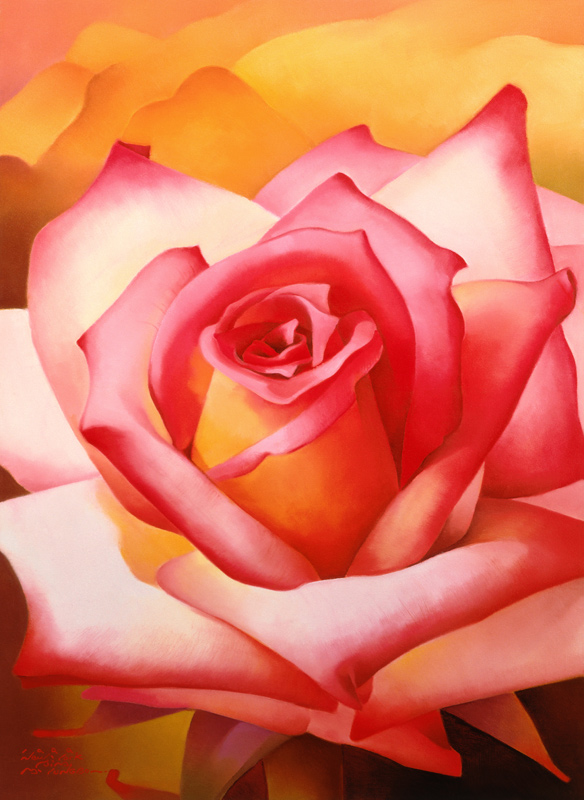 The Rose, 1999 (oil on canvas)  à Myung-Bo  Sim
