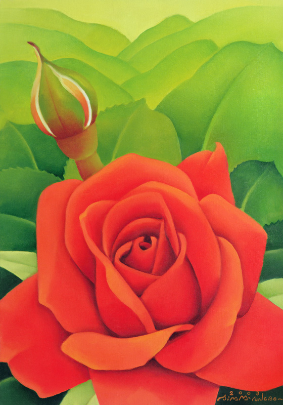 The Rose, 2003 (oil on canvas)  à Myung-Bo  Sim