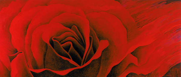 The Rose, in the Festival of Light, 1995 (acrylic on canvas)  à Myung-Bo  Sim