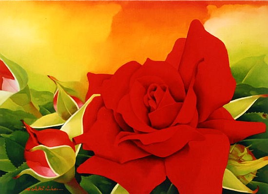 The Roses, 2003 (oil on canvas)  à Myung-Bo  Sim