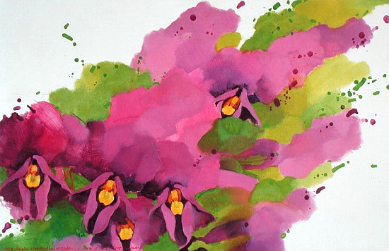 Violets, 1995 (acrylic on canvas)  à Myung-Bo  Sim