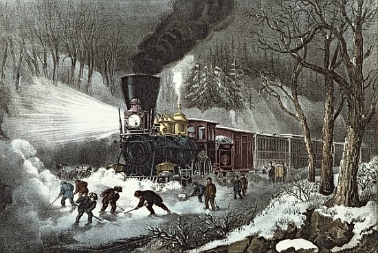 American Railroad Scene à N. Currier