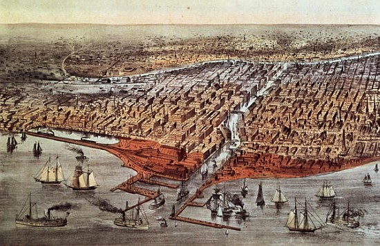 Chicago As it Was, c.1880 à N. Currier