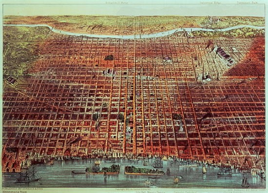 General View of Philadelphia à N. Currier
