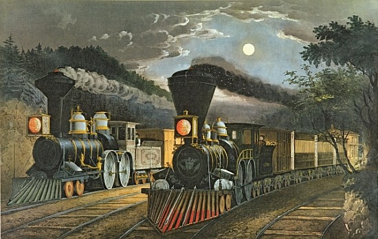The Lightning Express Trains à N. Currier