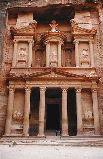 Facade of the Khazneh Firaoun à Nabatean