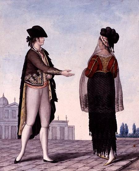 Nobleman and Noblewoman from Madrid à École de Naples