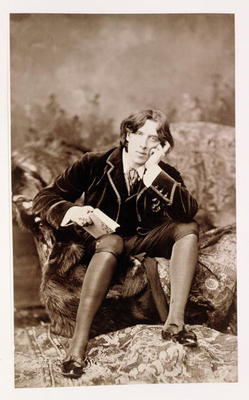 Portrait of Oscar Wilde (1854-1900), 1882 (b/w photo) à Napoleon Sarony