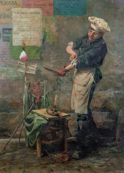 Rat Seller during the Siege of Paris à Narcisse Chaillou