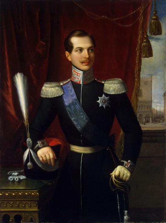 Portrait of the Crown prince Alexander Nikolayevich (1818-1881) à Natale Schiavoni