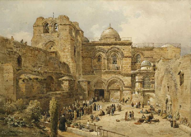 Grabeskirche in Jerusalem à Nathaniel Everett Green