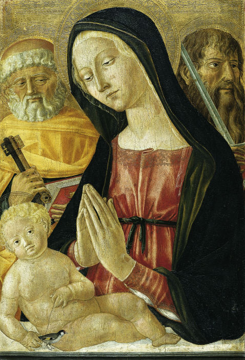 Virgin and Child with Saints Peter and Paul à Neroccio di Bartolomeo di Benedetto de' Landi