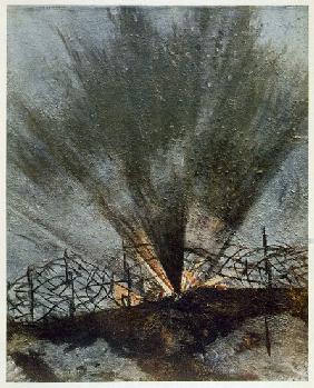 Bursting Shell, from British Artists at the Front, Continuation of The Western Front