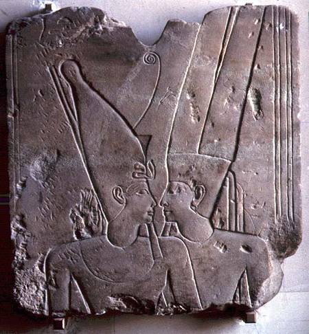 The God Amon embracing Ramesses II, Karnak à New Kingdom Egyptian