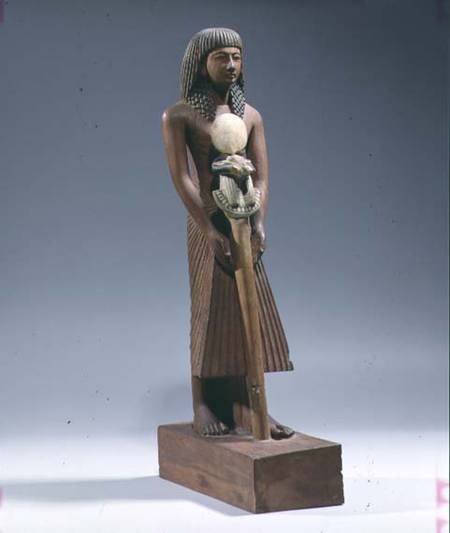 Standard bearer with a ram-headed standard à New Kingdom Egyptian