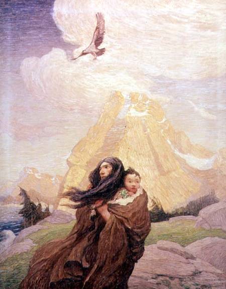 Song of the Eagle that Mates with the Storm à Newell Convers Wyeth