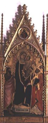 Madonna and Child with Saints (tempera on panel) à Niccolo di Pietro Gerini
